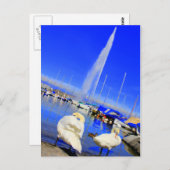 hallo uit het Briefkaart van Genève (Voorkant / Achterkant)