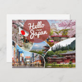 Hallo uit Japan Briefkaart (Voorkant / Achterkant)