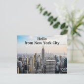 hallo uit New York City Briefkaart (Staand voorkant)