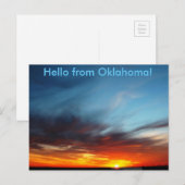 hallo uit Oklahoms Briefkaart (Voorkant / Achterkant)