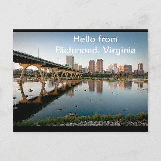 hallo uit Richmond, Virginia Briefkaart (Voorkant)