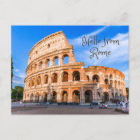 hallo uit Rome, Italië. Ancient Colosseum