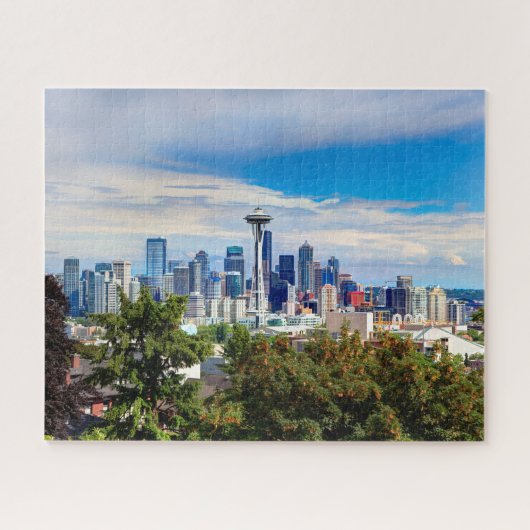 hallo uit Seattle, Washington. Uitzicht in het cen Legpuzzel (Horizontaal)