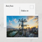 Hallo uit Seoul Briefkaart (Voorkant / Achterkant)