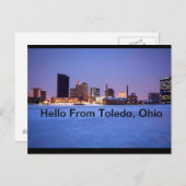 hallo uit Toledo, Briefkaart Ohio (Voorkant / Achterkant)