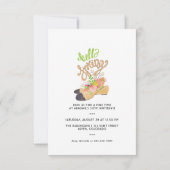 hallo Uitnodiging van de Partij van de Voorjaars (Achterkant)