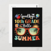 Hallo Vaarwel 10e Grade Briefkaart (Voorkant / Achterkant)