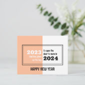 Hallo Vaarwel 2023 Briefkaart (Staand voorkant)