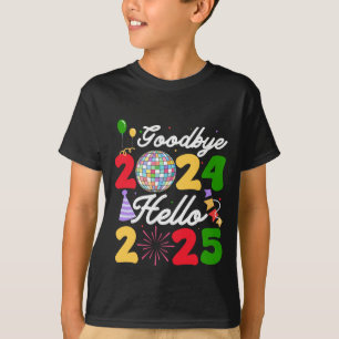 Hallo Vaarwel 2024 2025 Gelukkig Nieuwjaar 2025 Vu T-shirt