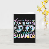 Hallo Vaarwel 4e klas Kaart (Gele Bloem)