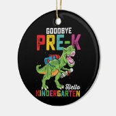 Hallo Vaarwel Pre-K Keramisch Ornament (Links)