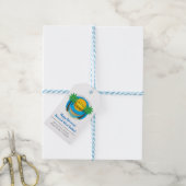 Hallo Vaarwel spanning Cadeaulabel (Met Touw)