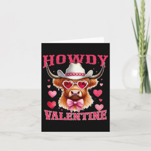 Hallo Valentijn Cow Cowboy Valentijnsdag Western Kaart