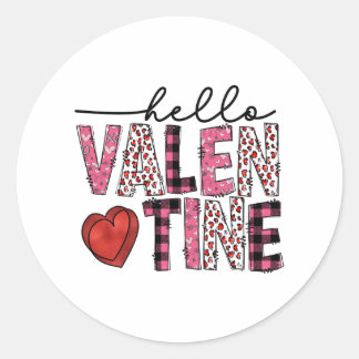 hallo Valentijn Ronde Sticker