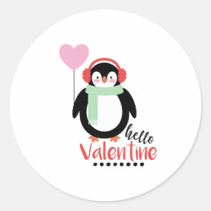 hallo Valentijn Ronde Sticker