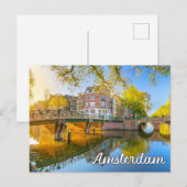 Hallo Van Amsterdam, Nederland Briefkaart (Voorkant / Achterkant)