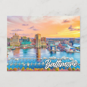 Hallo Van Baltimore, Maryland, Verenigde Staten Briefkaart