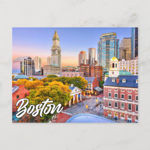 Hallo Van Boston, Massachusetts, Verenigde Staten Briefkaart