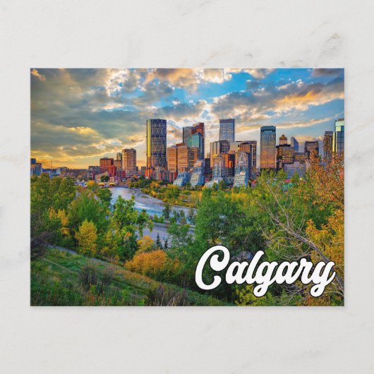 Hallo Van Calgary, Alberta, Canada Briefkaart (Voorkant)
