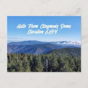 Hallo Van Clingman's Dome Great Smoky Mountains Briefkaart