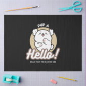 Hallo Van de geblafte kant - Schattige hondenontwe Tissuepapier (Craft)