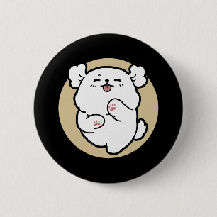 Hallo Van de geblakerde kant Ronde Button 5,7 Cm