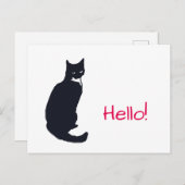 Hallo van de Kat van de smoking het "! " Briefkaart (Voorkant / Achterkant)