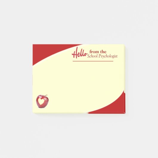 "Hallo van de schoolpsycholoog Sticky Notes (Voorkant)