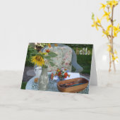 hallo van de tuin kaart (Gele Bloem)