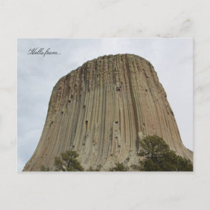 hallo van... Devils Tower National Monument Briefkaart