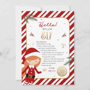 Hallo van Elf Verwelkomingsbrief Uitnodiging