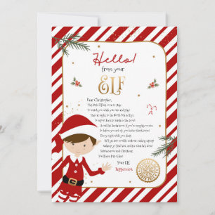 Hallo van Elf Verwelkomingsbrief Uitnodiging