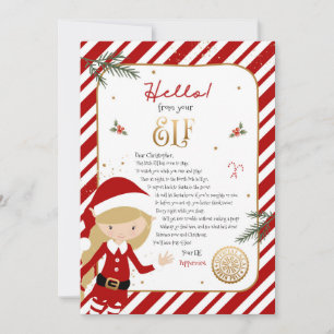 Hallo van Elf Verwelkomingsbrief Uitnodiging