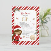 hallo van Elf Welcome Letter Uitnodiging (Staand voorkant)