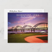 hallo van het Briefkaart Iowa (Voorkant / Achterkant)