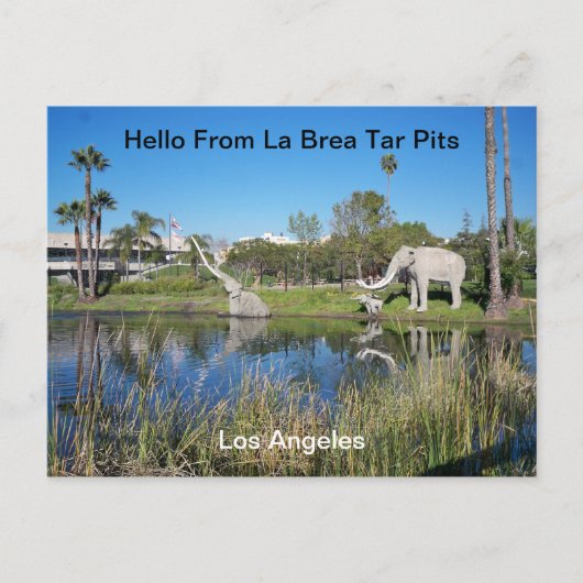 hallo van het Briefkaart Tar Pits van La Brea (Voorkant)