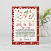 hallo van je elf-briefkaart kaart (Staand voorkant)