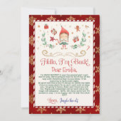 hallo van je elf-briefkaart kaart (Voorkant)