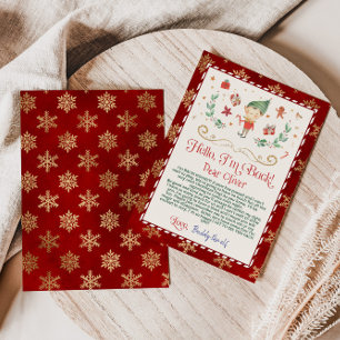 hallo van je elf-briefkaart kaart