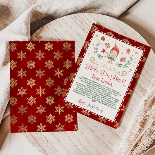 hallo van je elf-briefkaart kaart