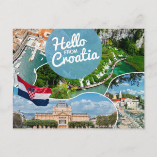 Hallo Van Kroatië Briefkaart