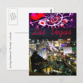 hallo van Las Vegas Boulevard Briefkaart (Voorkant / Achterkant)