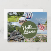 Hallo van Liberia Briefkaart (Voorkant / Achterkant)