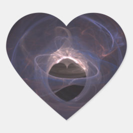 Hallo van licht gekroond hart hart sticker