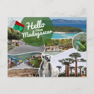 Hallo van Madagaskar Briefkaart