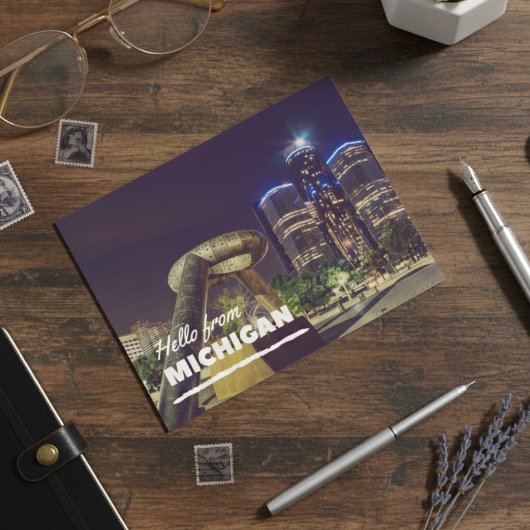 Hallo Van Michigan Briefkaart