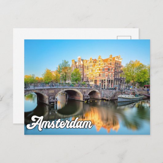 Hallo Van Mooi Amsterdam, Nederland Briefkaart (Voorkant / Achterkant)