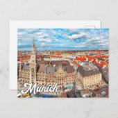 Hallo Van München, Duitsland Briefkaart (Voorkant / Achterkant)