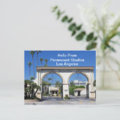 hallo van     Paramount StudiosPostcard Briefkaart (Staand voorkant)