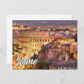 Hallo Van Rome, Italië Briefkaart (Voorkant / Achterkant)